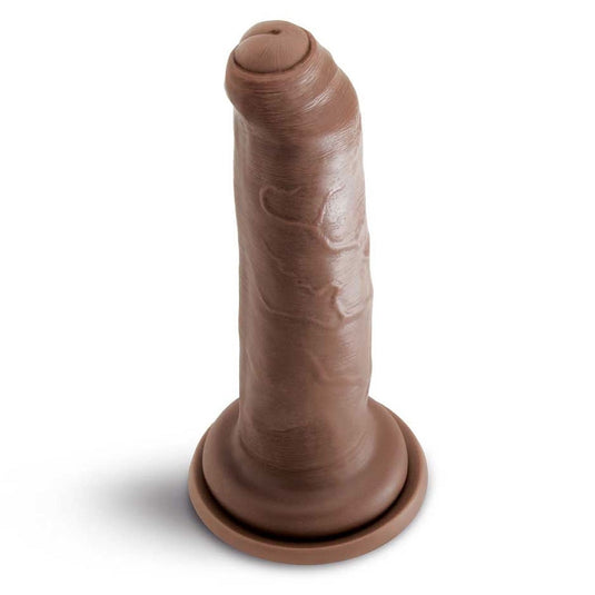 Prowler RED Uncut Ultra Cock Dildo Brown 7 Inch