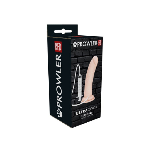 Prowler RED Ultra Cock Realistic Squirting Dildo Pink 8 Inch
