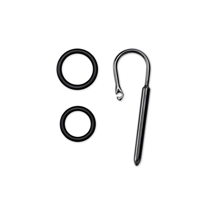 Load image into Gallery viewer, Prowler RED Urethral Plug &amp; Ring Silver Black
