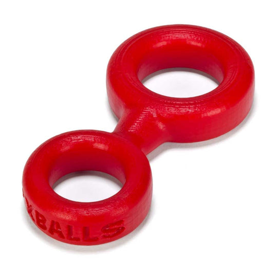 Prowler RED By Oxballs 8-BALL Cock Ring & Ball Tugger Red - Simply Pleasure