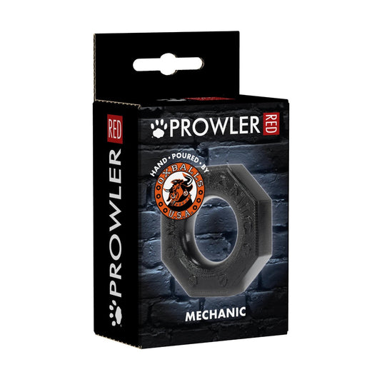 Prowler RED By Oxballs Mechanic Cock Ring Black - Simply Pleasure