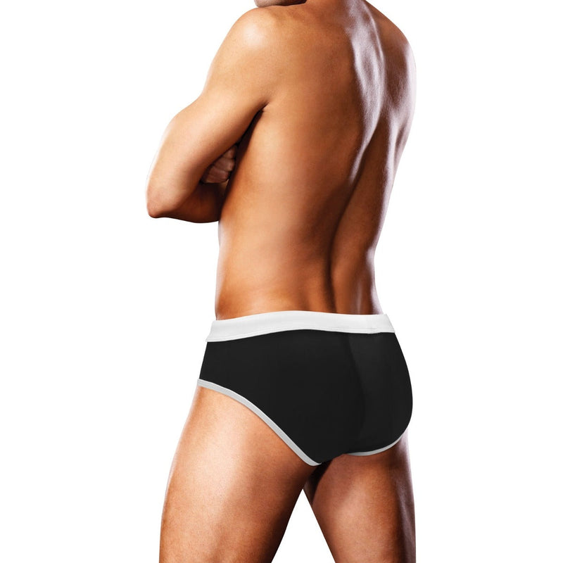 Load image into Gallery viewer, Prowler Swim Brief Black Oversized Paw Black
