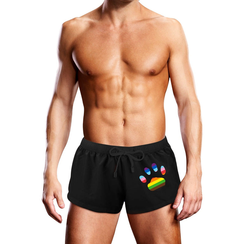 Load image into Gallery viewer, Prowler Swim Trunk Black Oversized Paw Black
