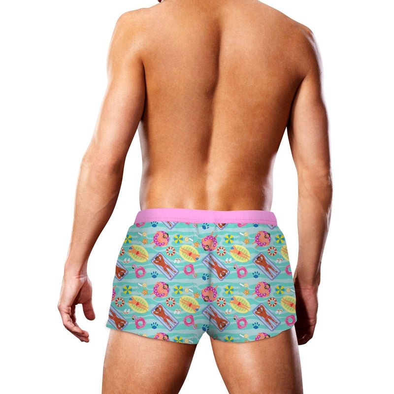 Load image into Gallery viewer, Prowler Swim Trunk Swimming Green Pink
