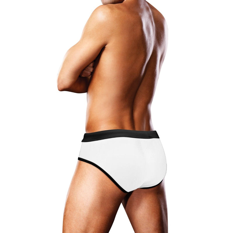 Load image into Gallery viewer, Prowler Swim Brief White Oversized Paw White
