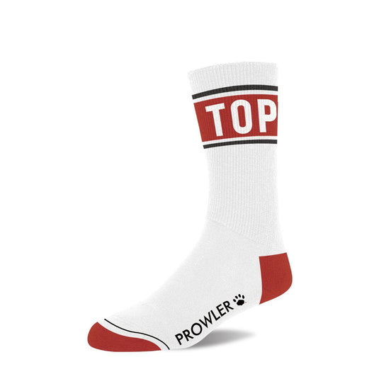 Prowler Top Socks White Red