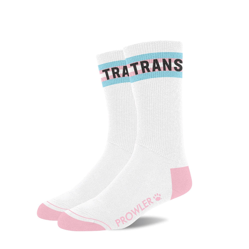 Load image into Gallery viewer, Prowler Trans Socks White Pink Blue
