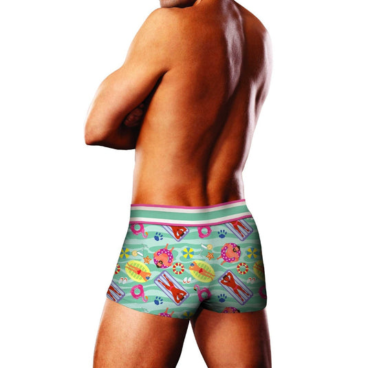 Prowler Swimming Trunk Green Pink