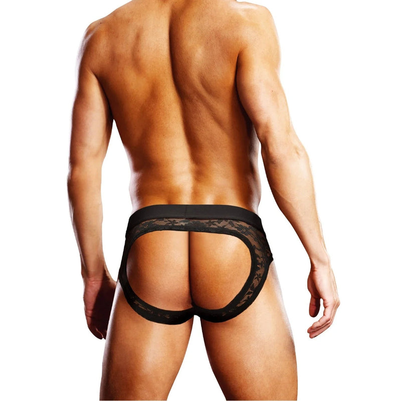 Load image into Gallery viewer, Prowler Lace Backless Brief Black
