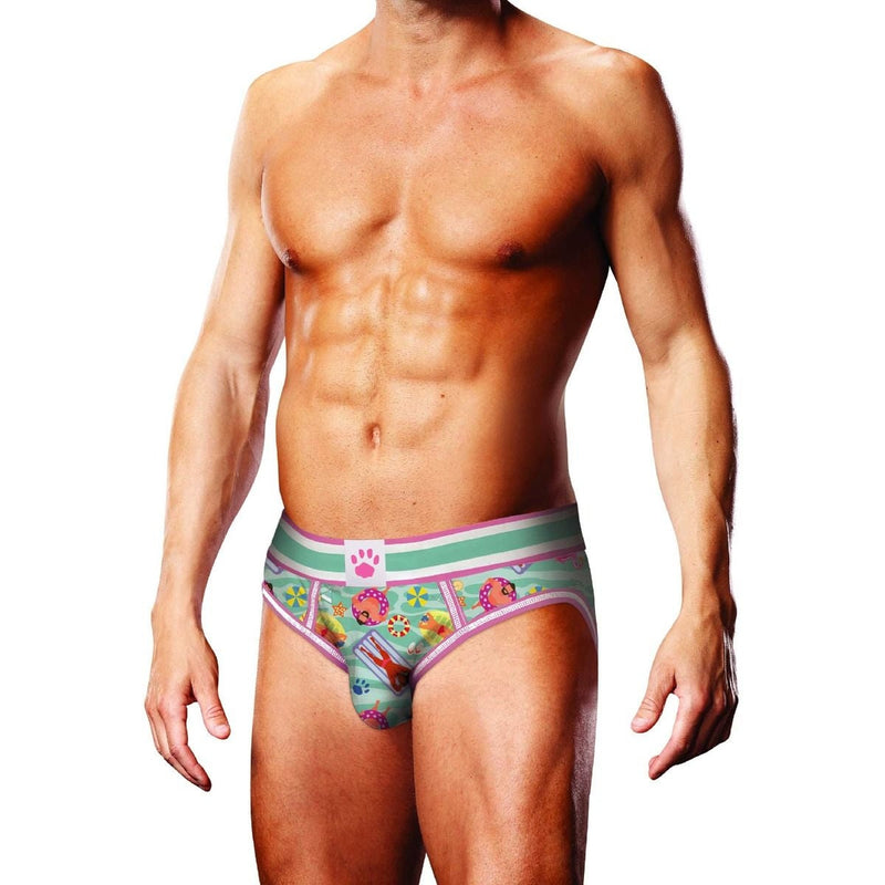 Load image into Gallery viewer, Prowler Swimming Backless Brief Green Pink
