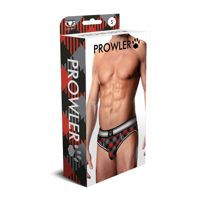 Load image into Gallery viewer, Prowler Tartan 1 Backless Brief Black Red
