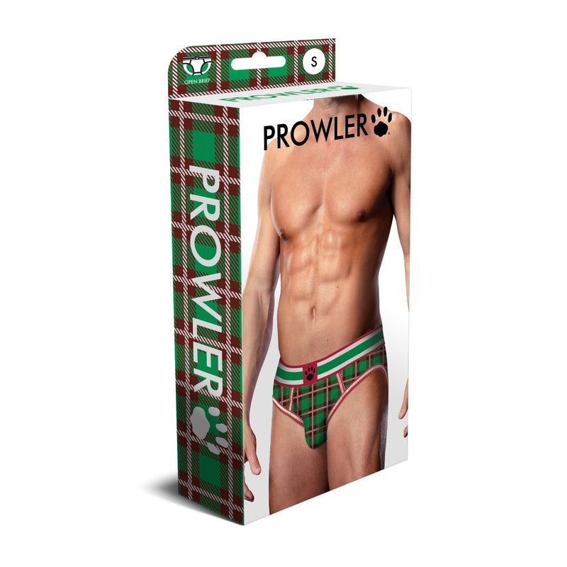 Load image into Gallery viewer, Prowler Tartan 2 Backless Brief Green Red
