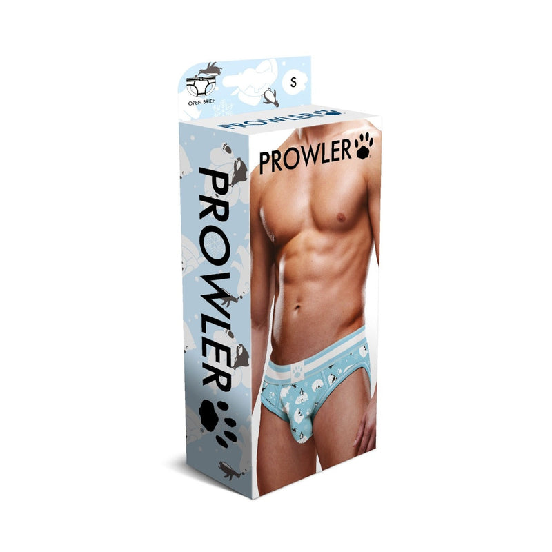 Load image into Gallery viewer, Prowler Winter Animals Backless Brief Blue White
