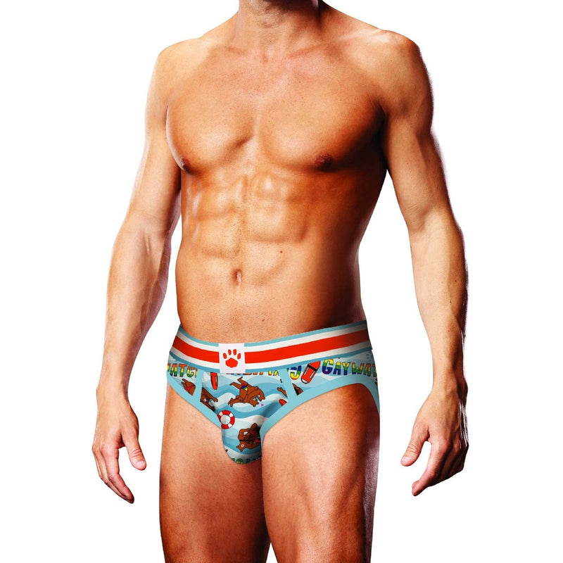 Load image into Gallery viewer, Prowler Gaywatch Bears Brief Blue Orange
