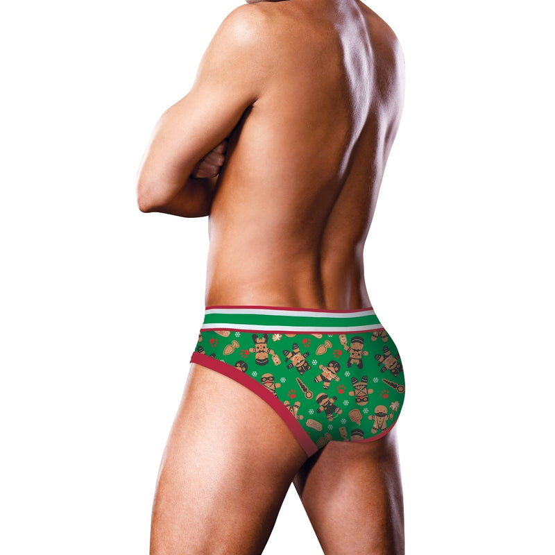 Load image into Gallery viewer, Prowler Gingerbread Brief Green Red
