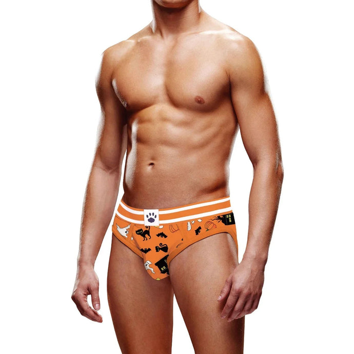 Prowler Halloween Brief Orange White
