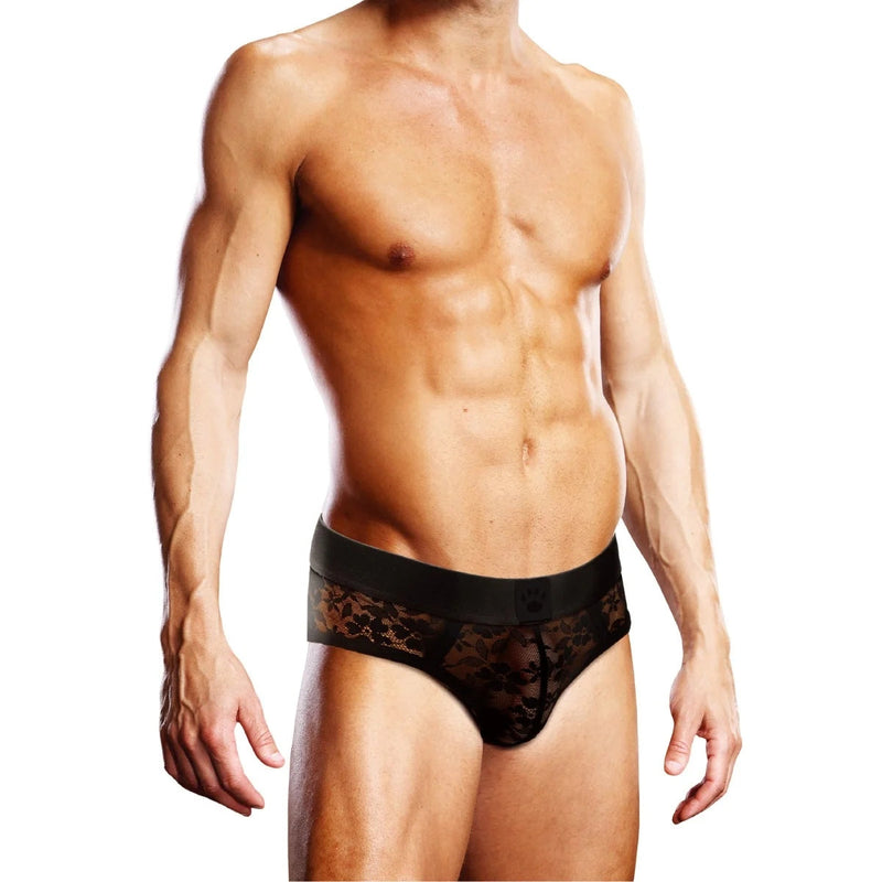 Load image into Gallery viewer, Prowler Lace Brief Black
