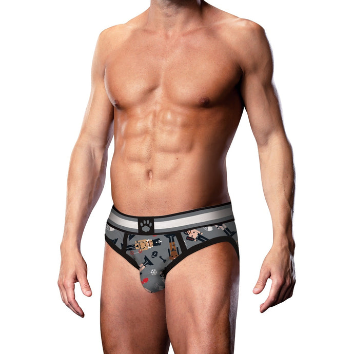 Prowler Nutcracker Brief Black Grey