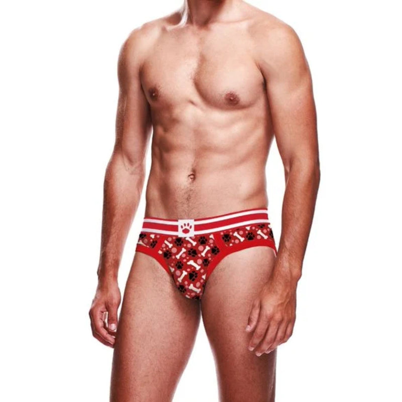 Load image into Gallery viewer, Prowler Red Paw Brief Red White
