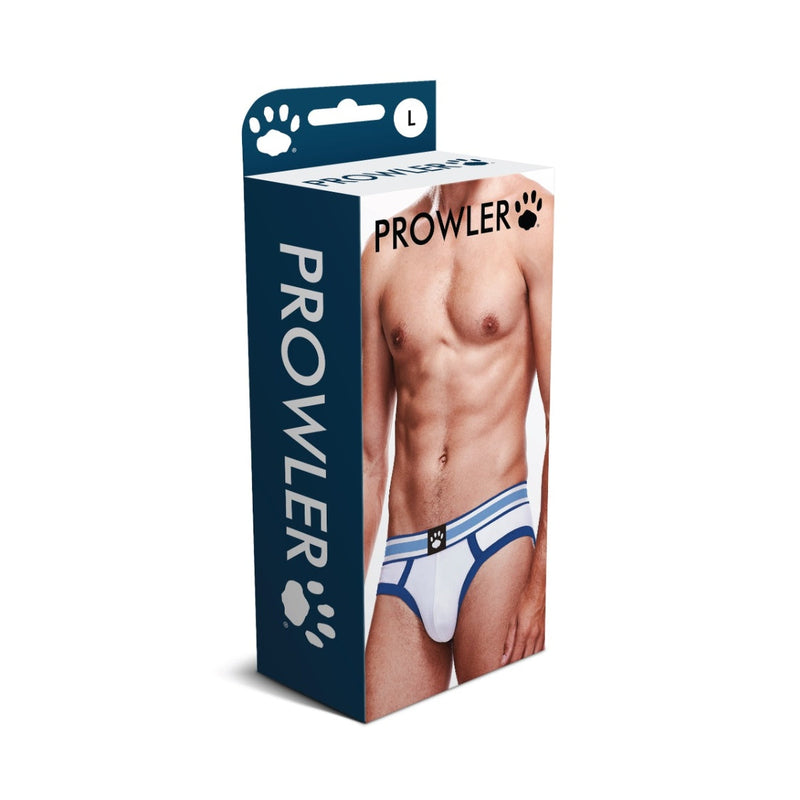 Load image into Gallery viewer, Prowler Brief White Blue
