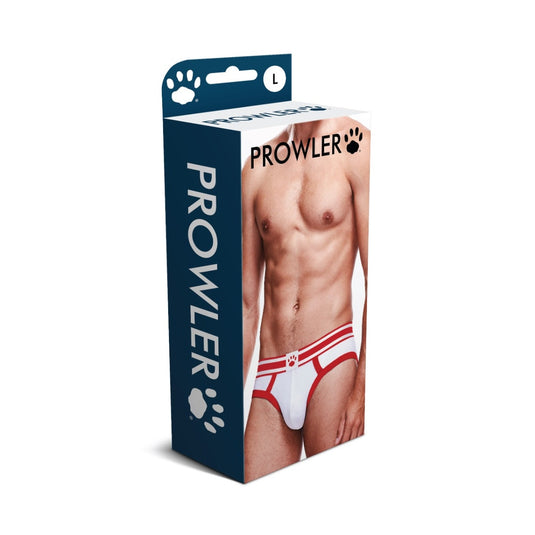Prowler Brief White Red