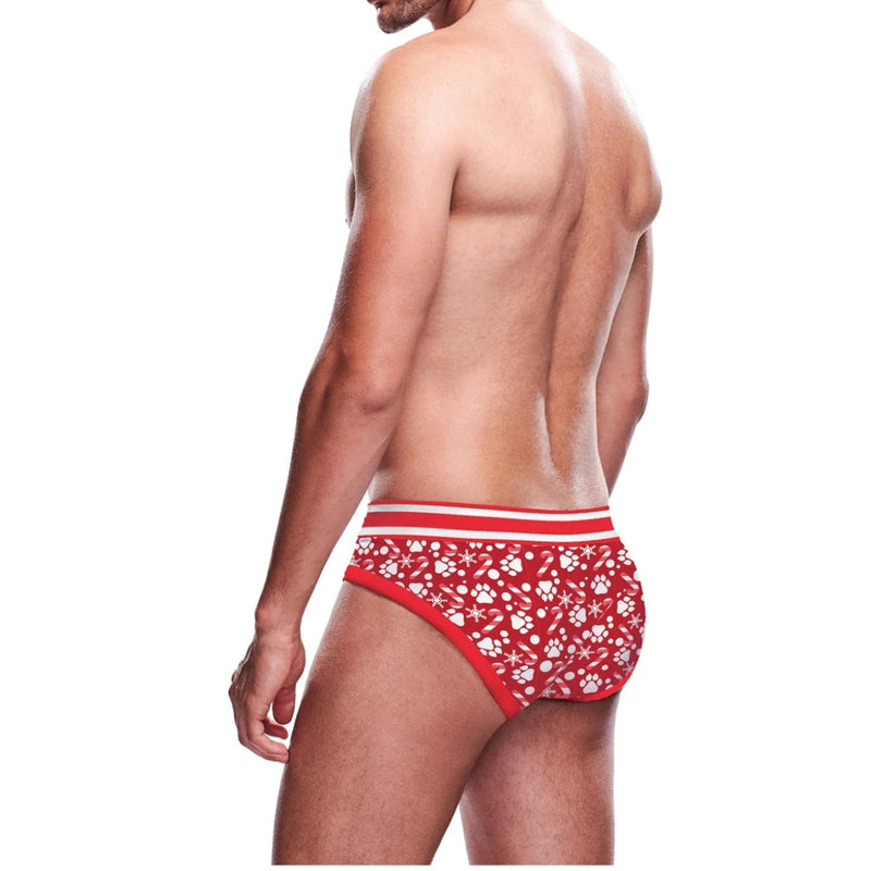 Load image into Gallery viewer, Prowler Christmas Paws Brief Red
