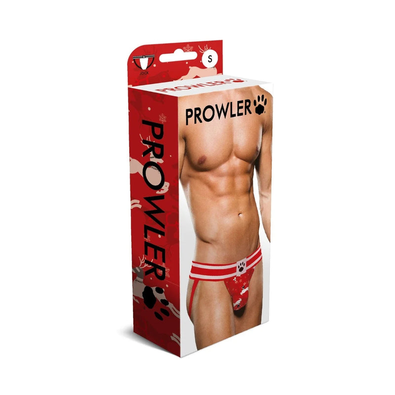Load image into Gallery viewer, Prowler Reindeer Jock Strap Red White
