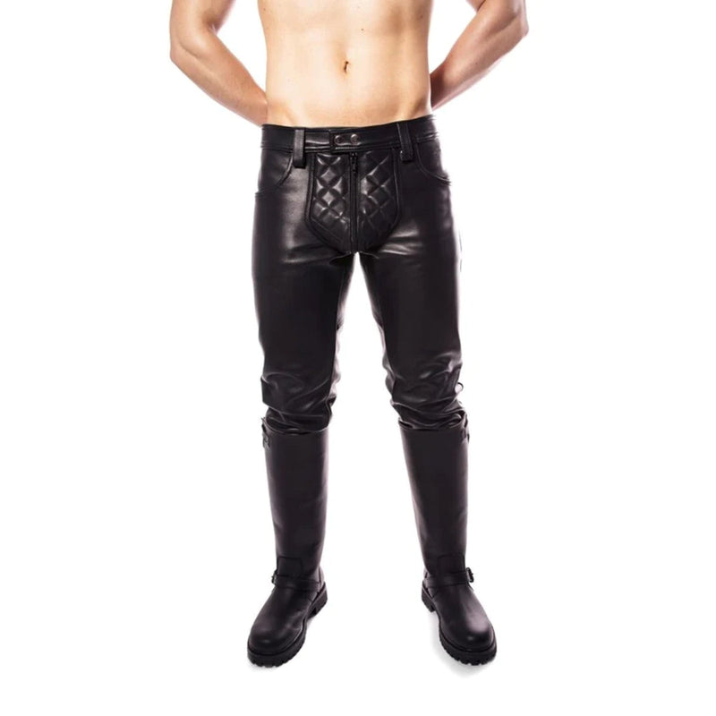Load image into Gallery viewer, Prowler RED Leather Rider Jeans Black
