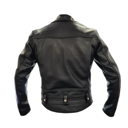 Prowler RED Leather Police Jacket Black