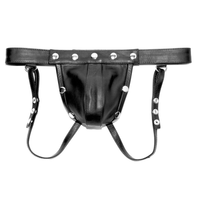 Load image into Gallery viewer, Prowler RED Leather Harness Jock Strap Black
