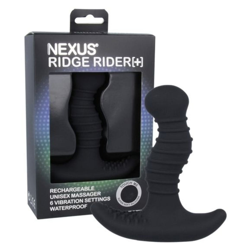 Load image into Gallery viewer, Nexus Ridge Rider Plus Vibrating Butt Plug Black
