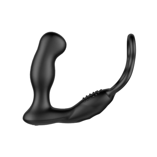 Nexus Revo Embrace Rotating Remote Control Prostate Massager With Cock & Ball Rings Black