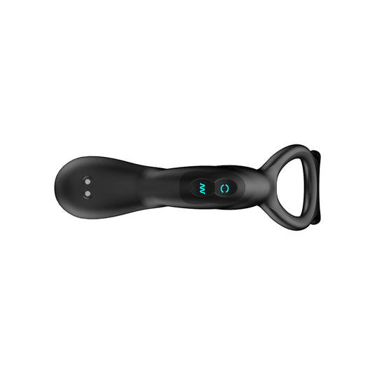 Nexus Revo Embrace Rotating Remote Control Prostate Massager With Cock & Ball Rings Black