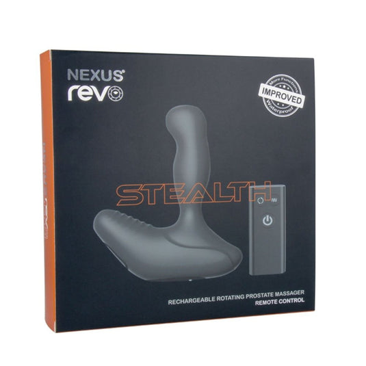 Nexus Revo Stealth Rechargeable Rotating Remote Control Prostate Massager Black