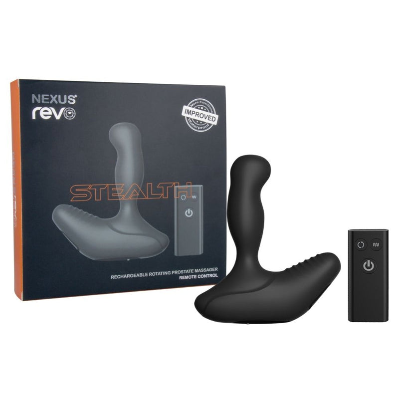 Load image into Gallery viewer, Nexus Revo Stealth Rechargeable Rotating Remote Control Prostate Massager Black
