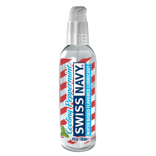 Swiss Navy Flavoured Water Based Lube Cooling Peppermint 4oz
