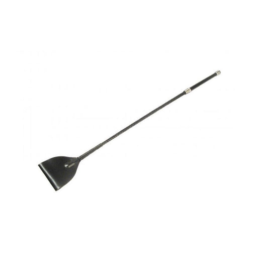 Master Series Mare Leather Riding Crop Black