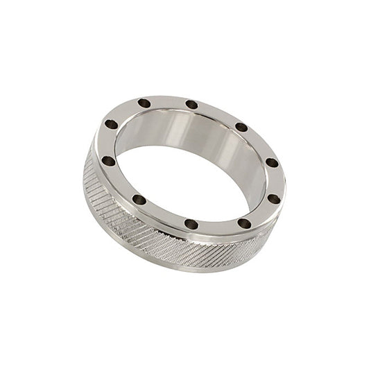 Shots Steel Cool & Knurl Cock Ring Silver 4.5cm