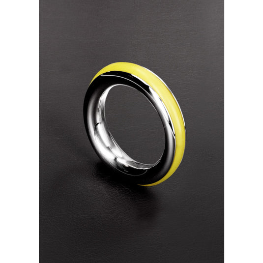Shots Steel Cazzo Tensions Stainless Steel Cock Ring Yellow 1.6 Inch