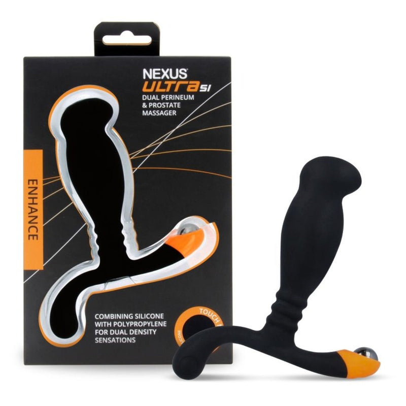 Load image into Gallery viewer, Nexus Ultra SI Dual Perineum &amp; Prostate Massager Black
