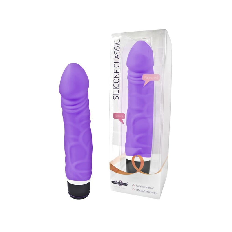 Load image into Gallery viewer, Seven Creations Classic Silicone Vibrator Purple 6.5 Inch

