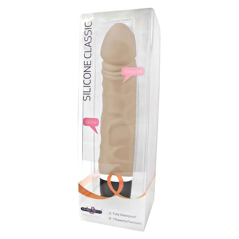 Load image into Gallery viewer, Seven Creations Classic Silicone Vibrator Light Pink 6.5 Inch
