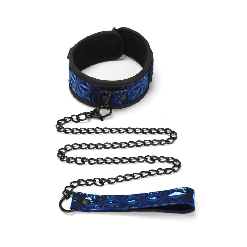 Load image into Gallery viewer, Whipsmart Diamond Collection Collar &amp; Leash Set Blue
