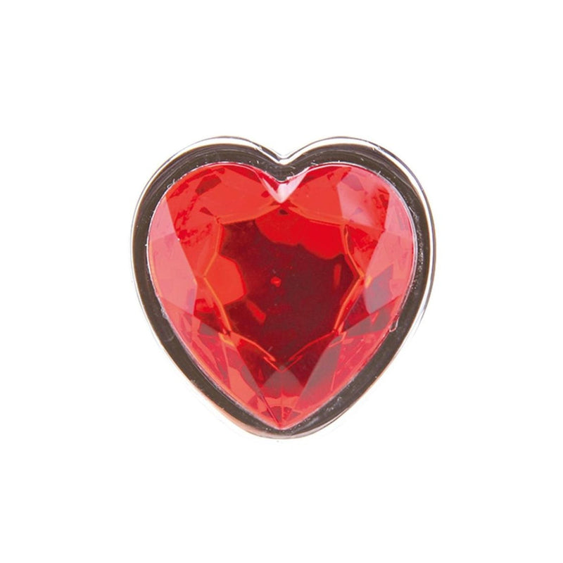 Load image into Gallery viewer, Whipsmart Heartbreaker Heart Crystal Metal Butt Plug Large 3.5 Inch
