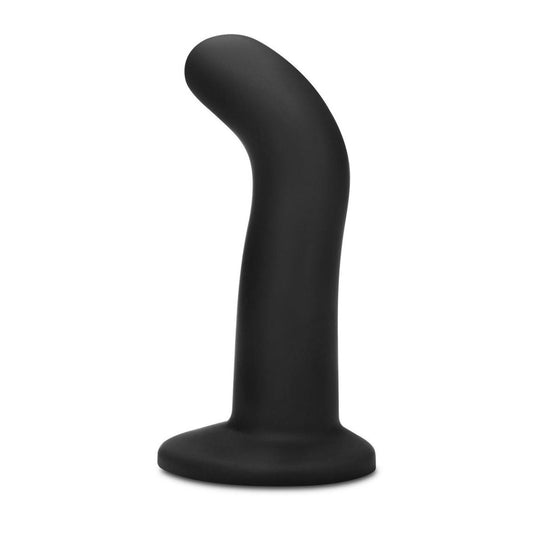 Whipsmart Curved Silicone Remote Control Vibrating Dildo Black 5.5 Inch