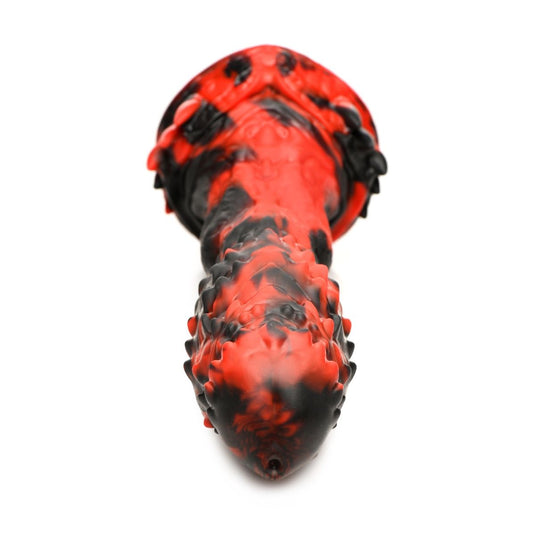 Creature Cocks Reaper Silicone Dildo Red Black  - Prowler UK - Gay Sex Toys