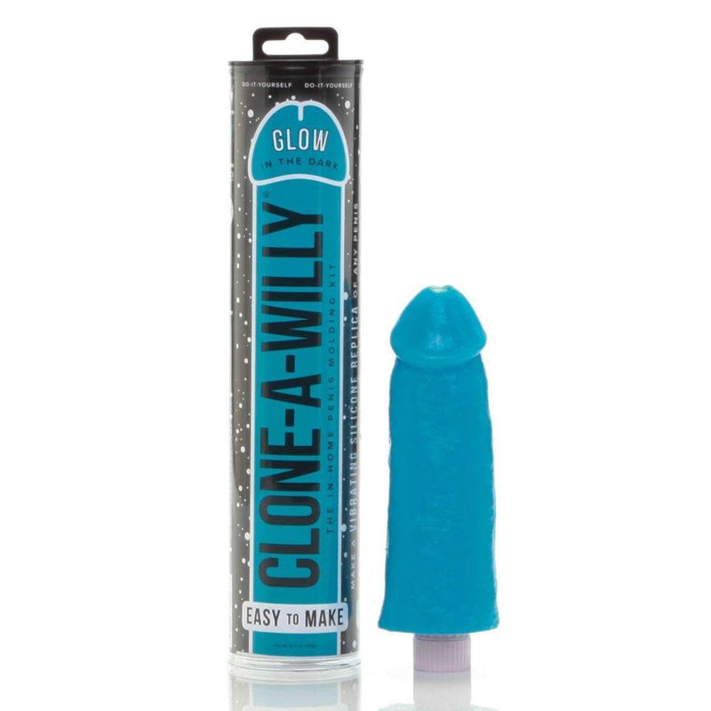 Load image into Gallery viewer, Clone A Willy Penis Moulding Kit Glow In The Dark Blue - Simply Pleasure
