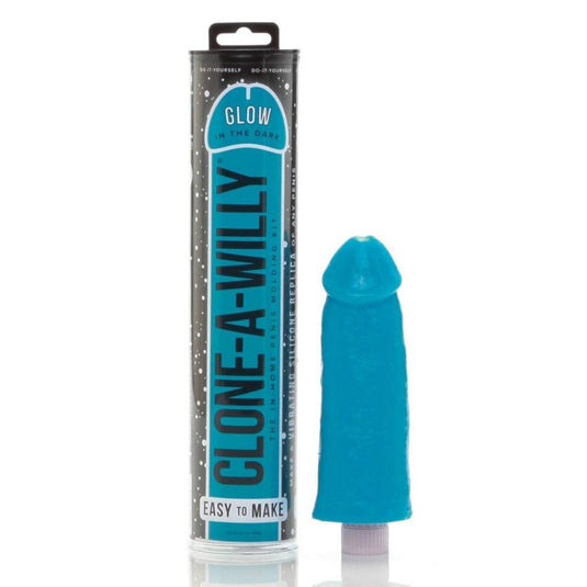 Clone A Willy Penis Moulding Kit Glow In The Dark Blue - Simply Pleasure