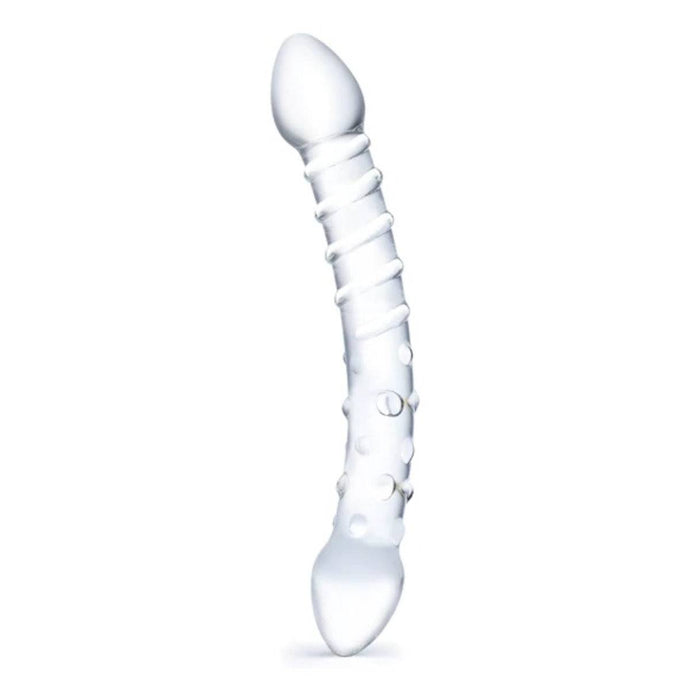Glas Double Trouble Dildo Clear 10 Inch  - Prowler UK - Gay Sex Toys