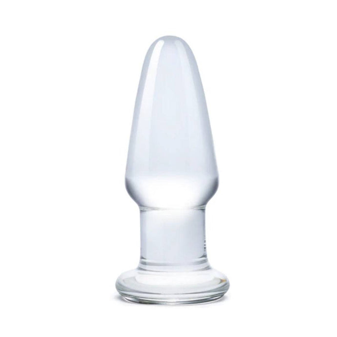 Glas Butt Plug Clear 3.5 Inch - Simply Pleasure